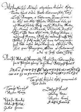 Prohlen zstupc obc k tzv. vzpoue poddanch z 4.7.1684